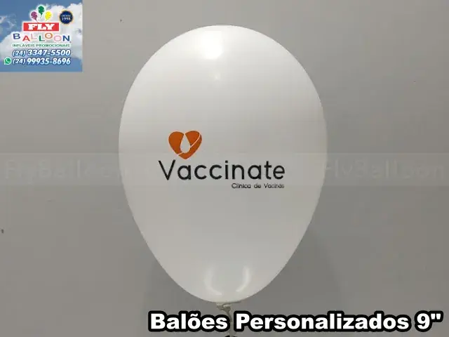 Balão personalizado para Vaccinate