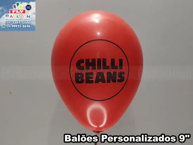 Bexiga personalizada para Chilli Beans